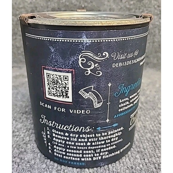 NEW Debi's Design Diary DIY Paint Cherry Picked Red 32 fl oz Chalk Paint Quart - Picture 3 of 4